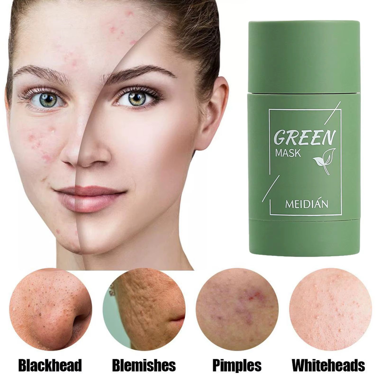 Masque nettoyant solide au thé vert