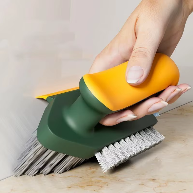 Brosse de nettoyage pour fentes, grattoir de nettoyage en profondeur, outil de nettoyage domestique pour les joints du sol, les coins de salle de bain et les carreaux de toilettes
