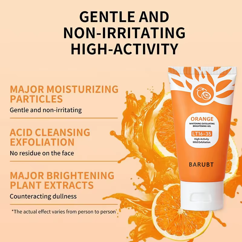 Gel exfoliant Orange pour le corps du visage