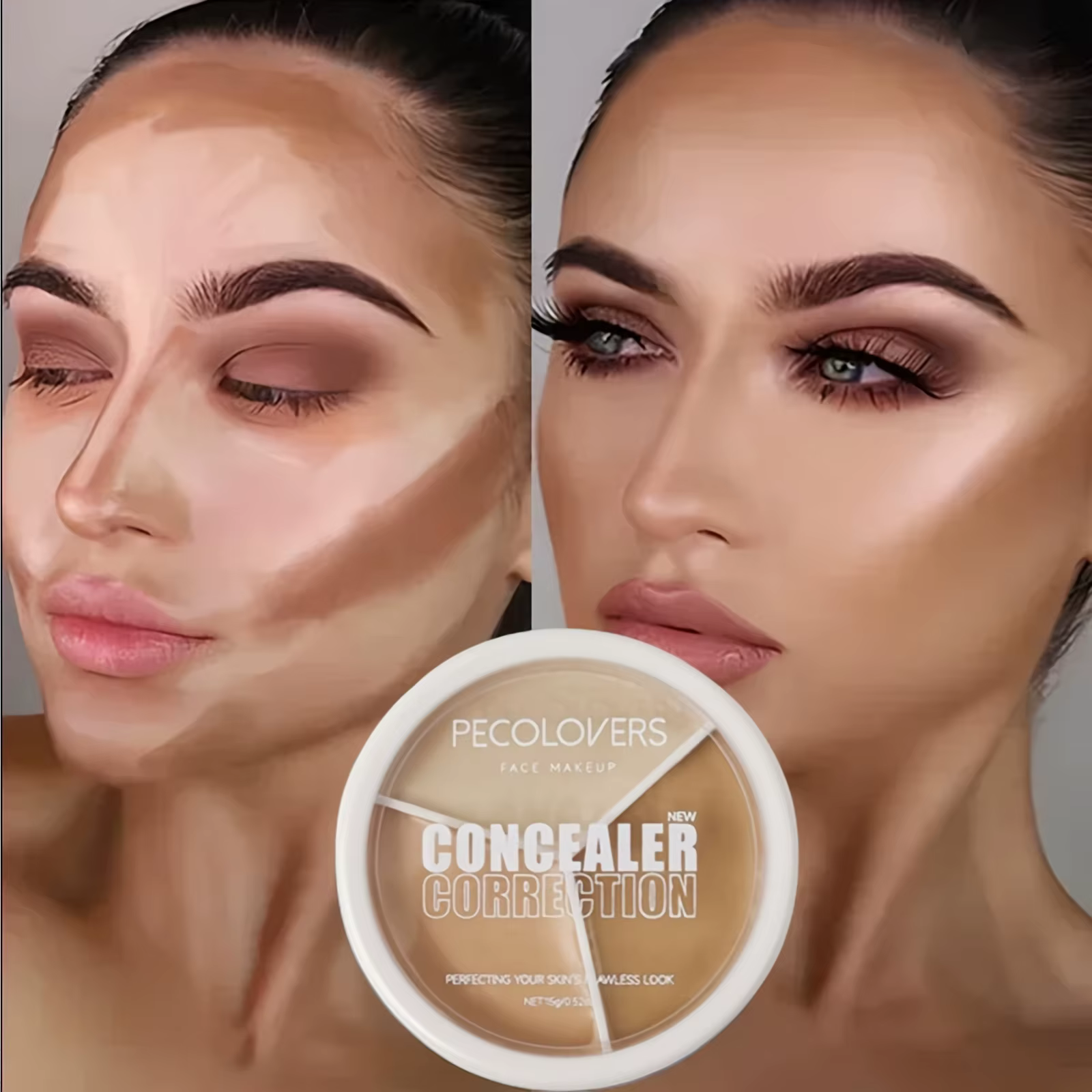 Palette anti-cernes crème imperméable longue durée