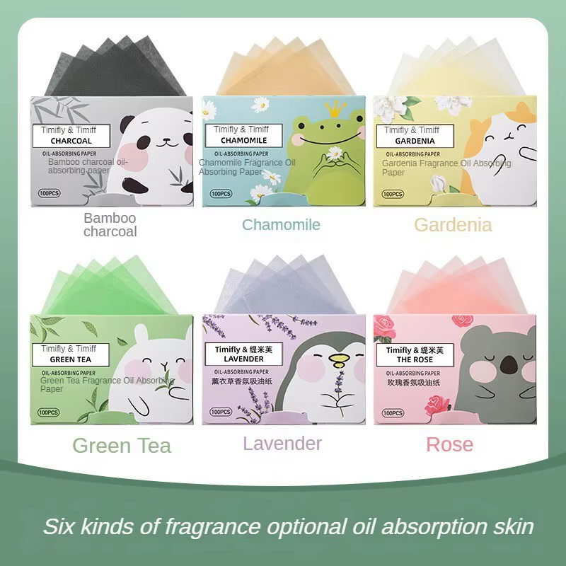 Papier absorbant l'huile pour le visage