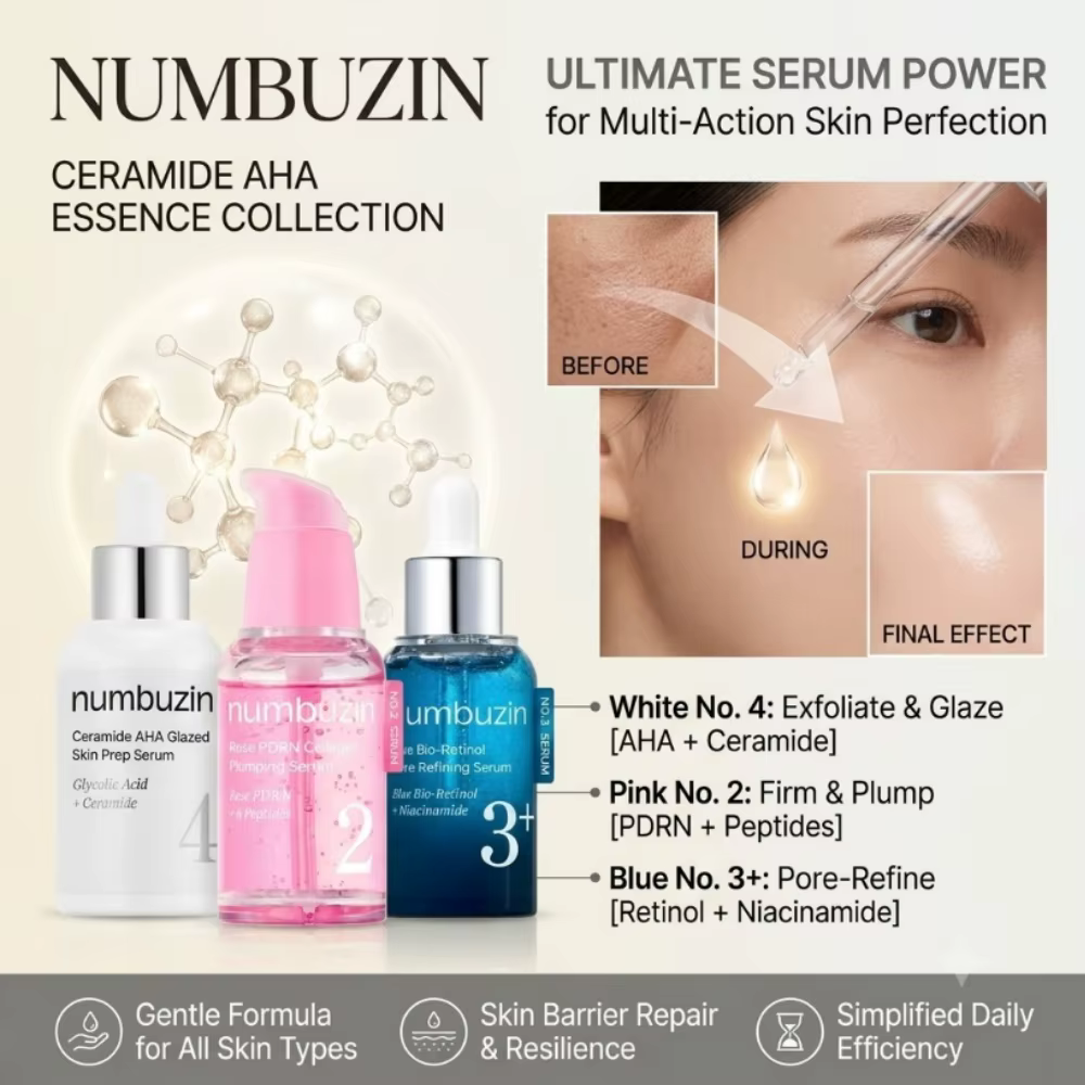 Sérum Numbuzin exfoliant hydratant pour le visage