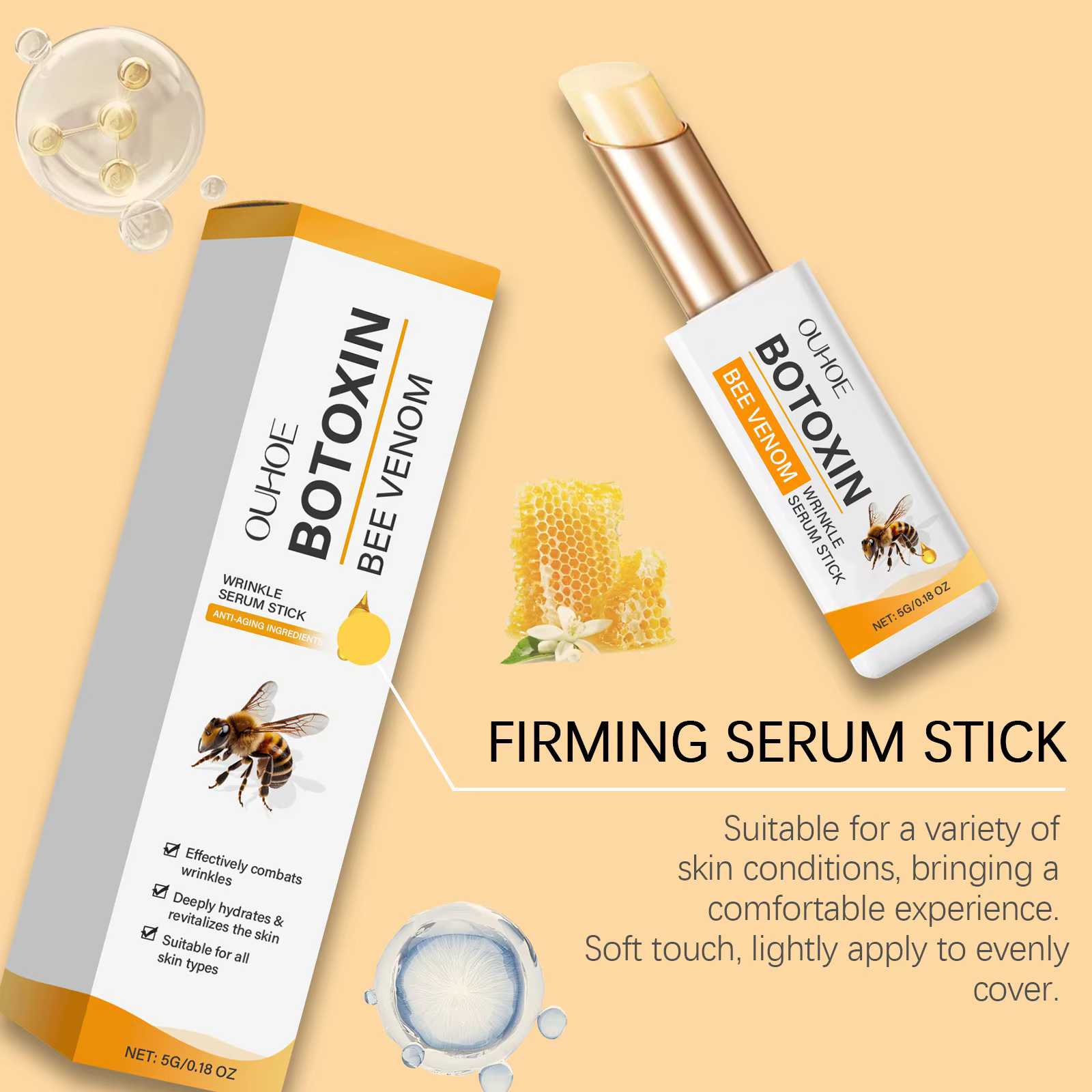 Stick anti-rides au venin d'abeille