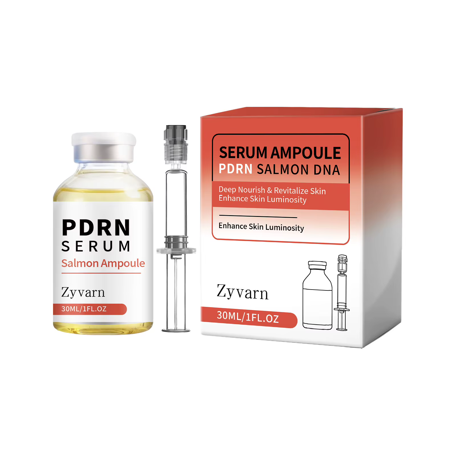 Sérum Ampoule Coréen Revitalisant et Liftant pour le Visage – Rénovation Cutanée Anti-Âge
