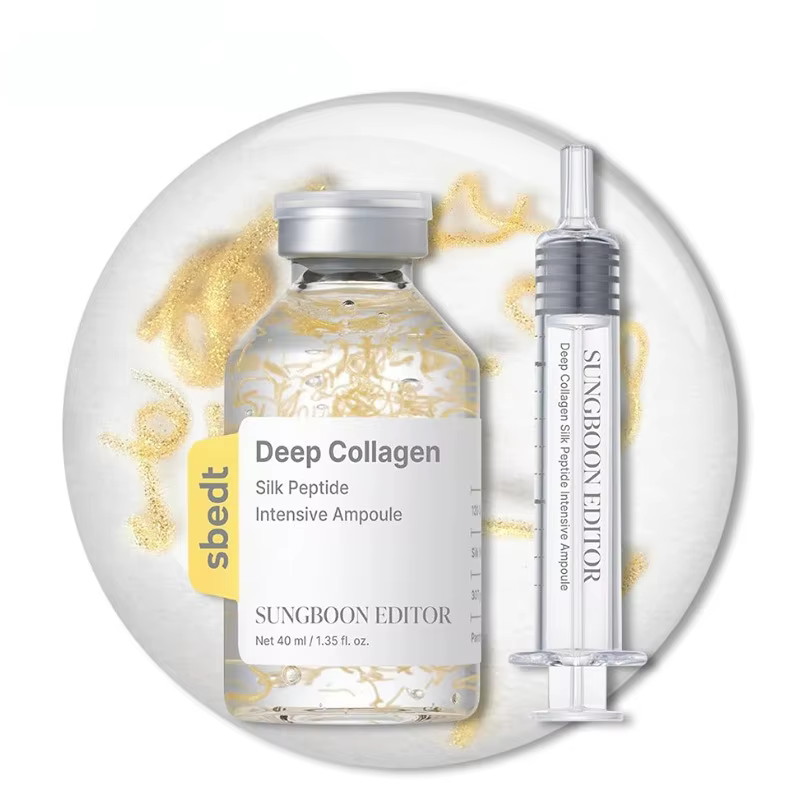 Kit de soin de la peau coréen Sbect - Ampoule de collagène en soie à action profonde