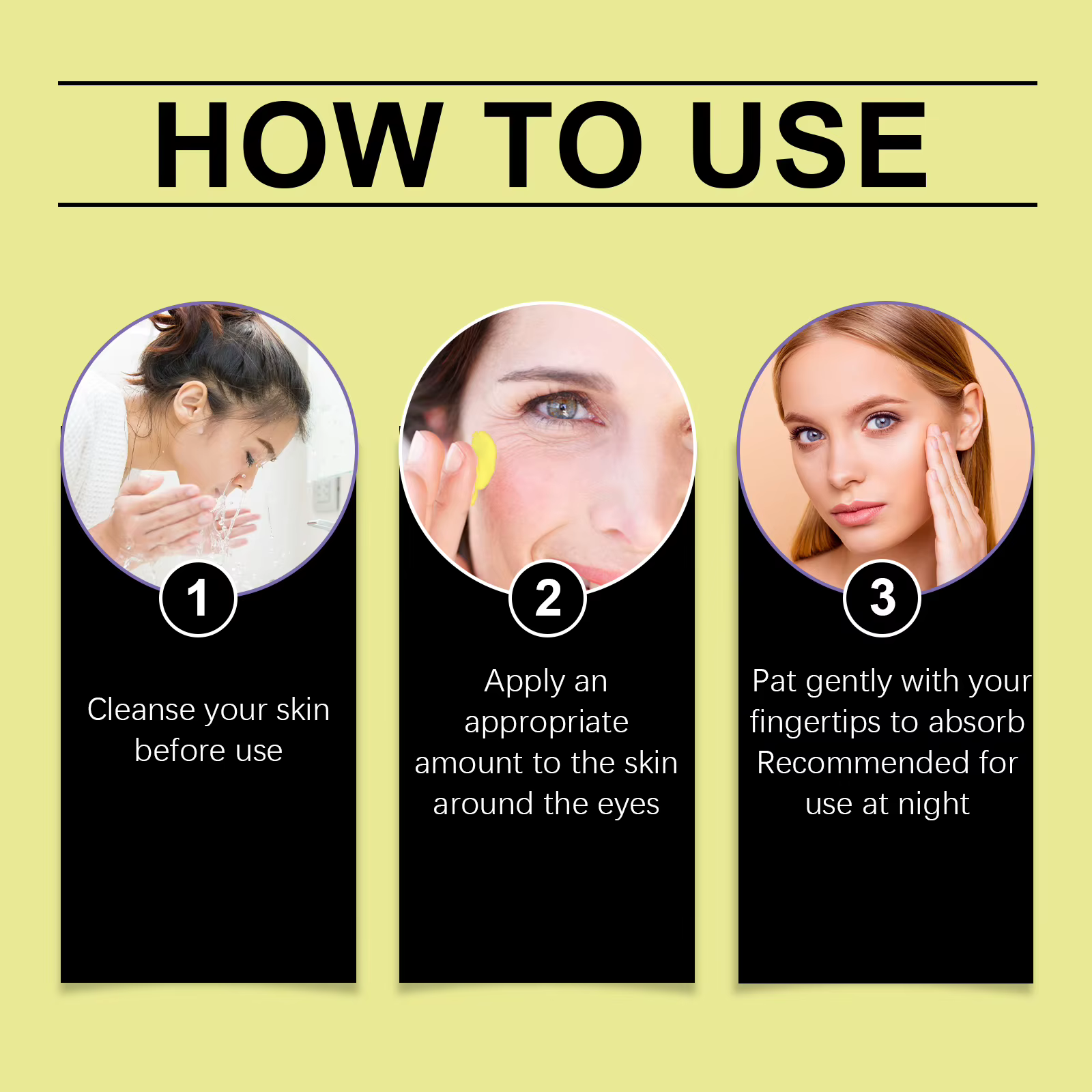 Crème Contour des Yeux Raffermissante au Rétinaldéhyde – Booster de Résilience et de Fermeté pour une Peau Lisse – Soin Réparateur Nuit Visage