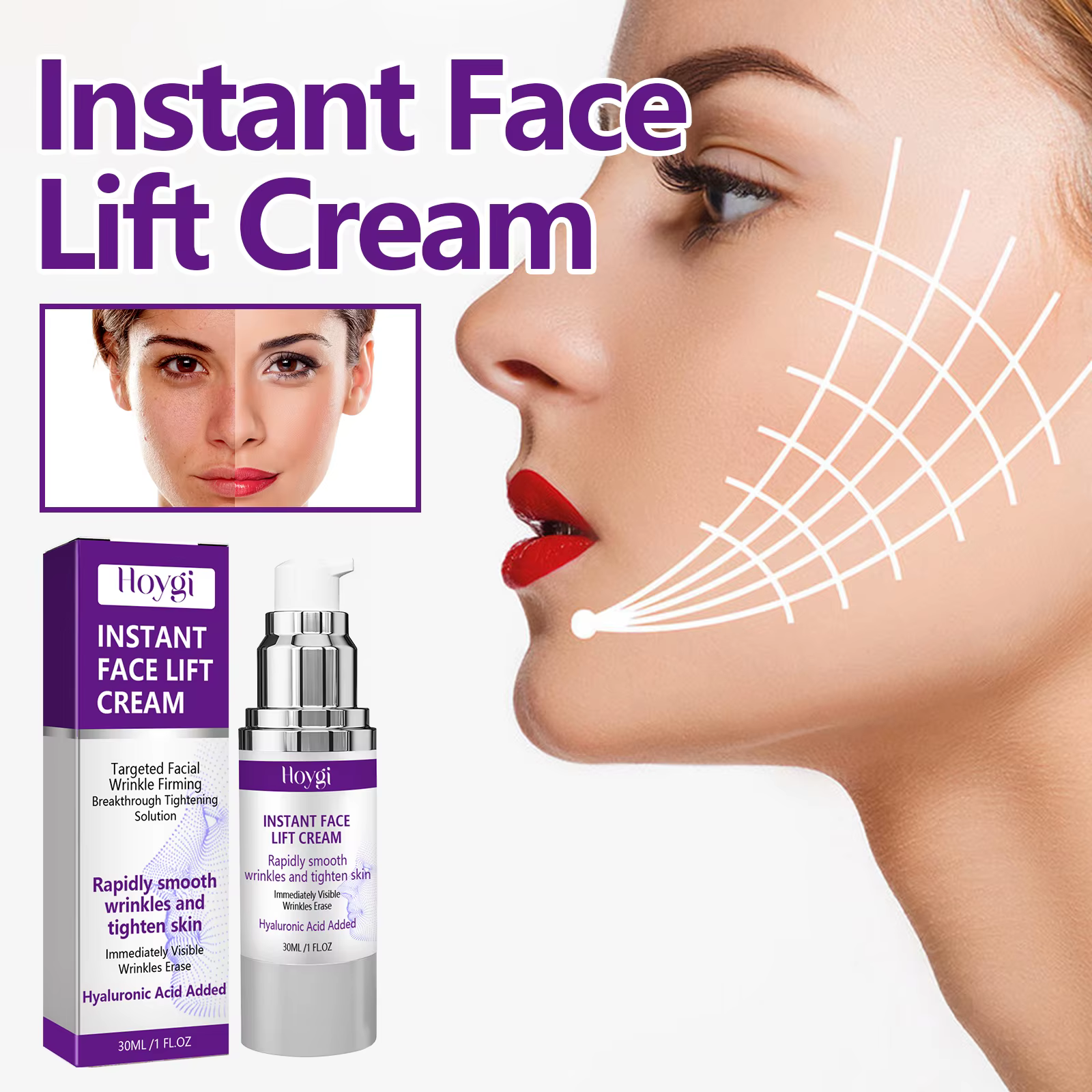 Crème de lifting instantanée