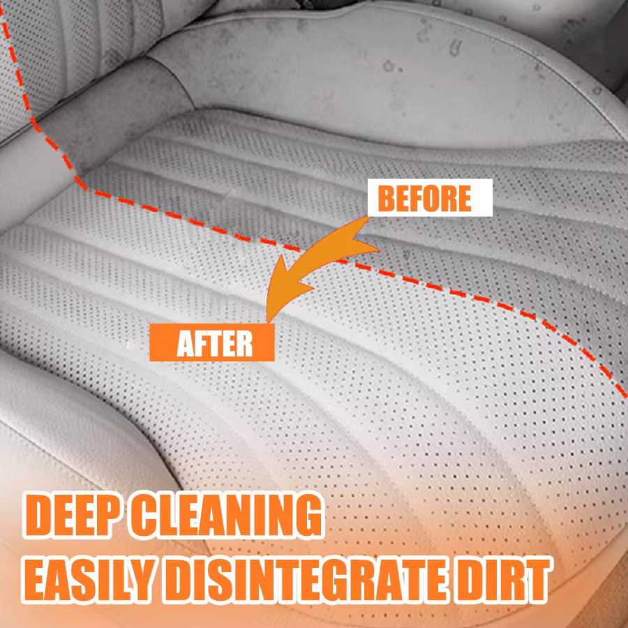 Nettoyant intérieur de voiture, tissu en cuir, nettoyage des toits, nettoyeur de ceinture de sécurité sans lavage, élimination puissante des taches, détails automobiles