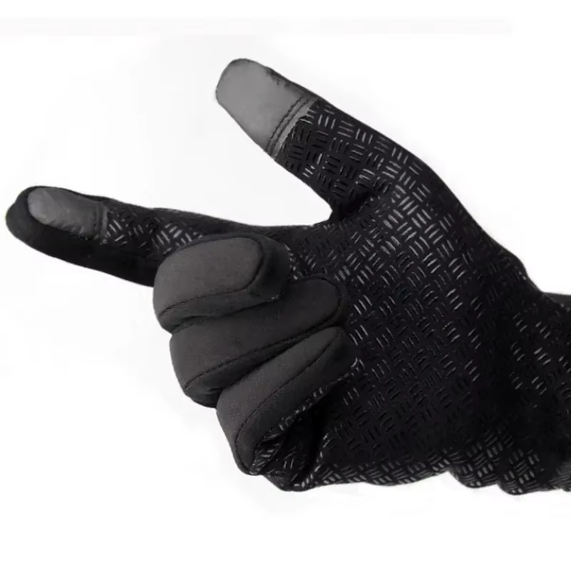 Gants d'hiver pour hommes, imperméables, coupe-vent, pour snowboard, moto, conduite, chauds, avec fermeture éclair, pour écran tactile