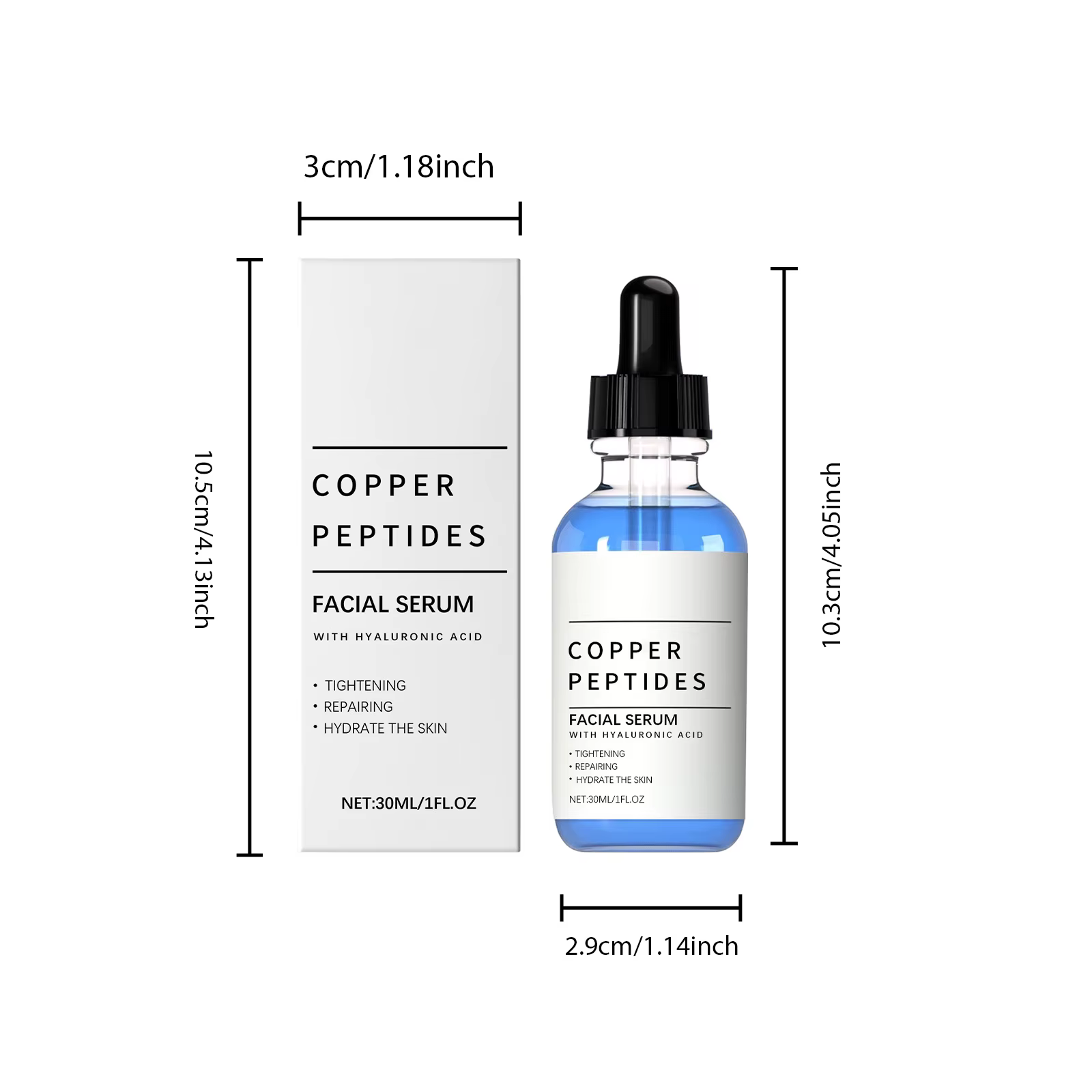 Sérum au cuivre et aux peptides