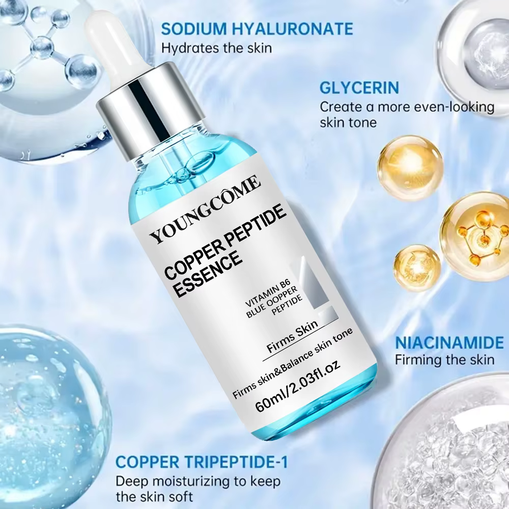 Sérum peptidique en cuivre bleu avec vitamine B6