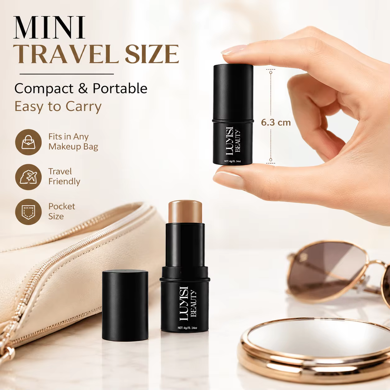 1pc Contour Stick, crème sculptante pour le visage