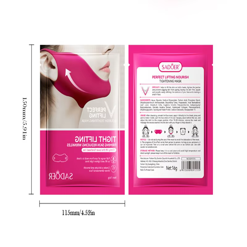 2/5 pièces masque de Lifting du visage en forme de V