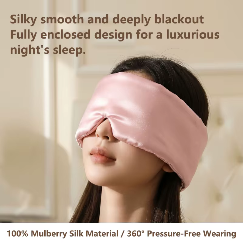Masque oculaire ultra léger lesté par la gravité, double face, doux pour la peau, confortable, respirant pour dormir