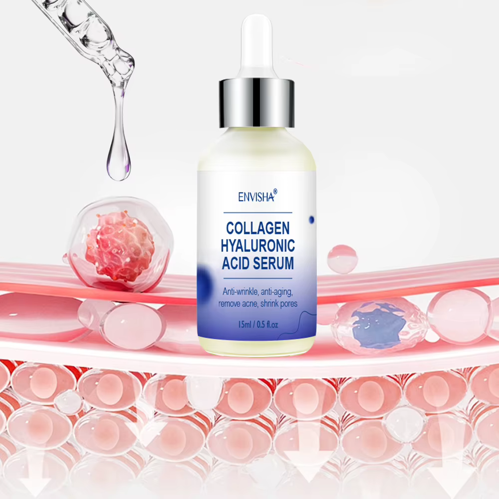 ENVISHA soin du visage peau collagène acide hyaluronique sérum rétinol vitamine Anti-âge rides hydratant blanchissant rétrécit les Pores