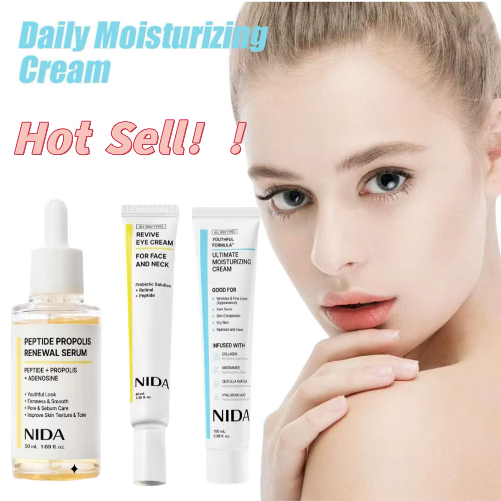 Crème pour le visage à l'extrait de plantes NIDA + Essence pour les yeux