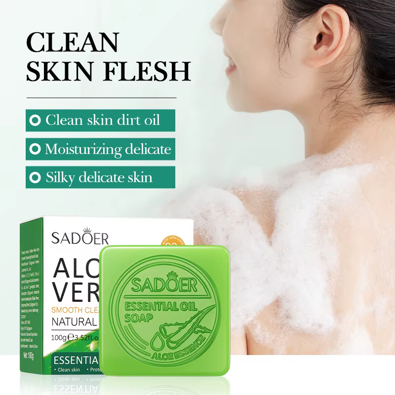 Savon naturel nettoyant lisse à l'aloe Vera