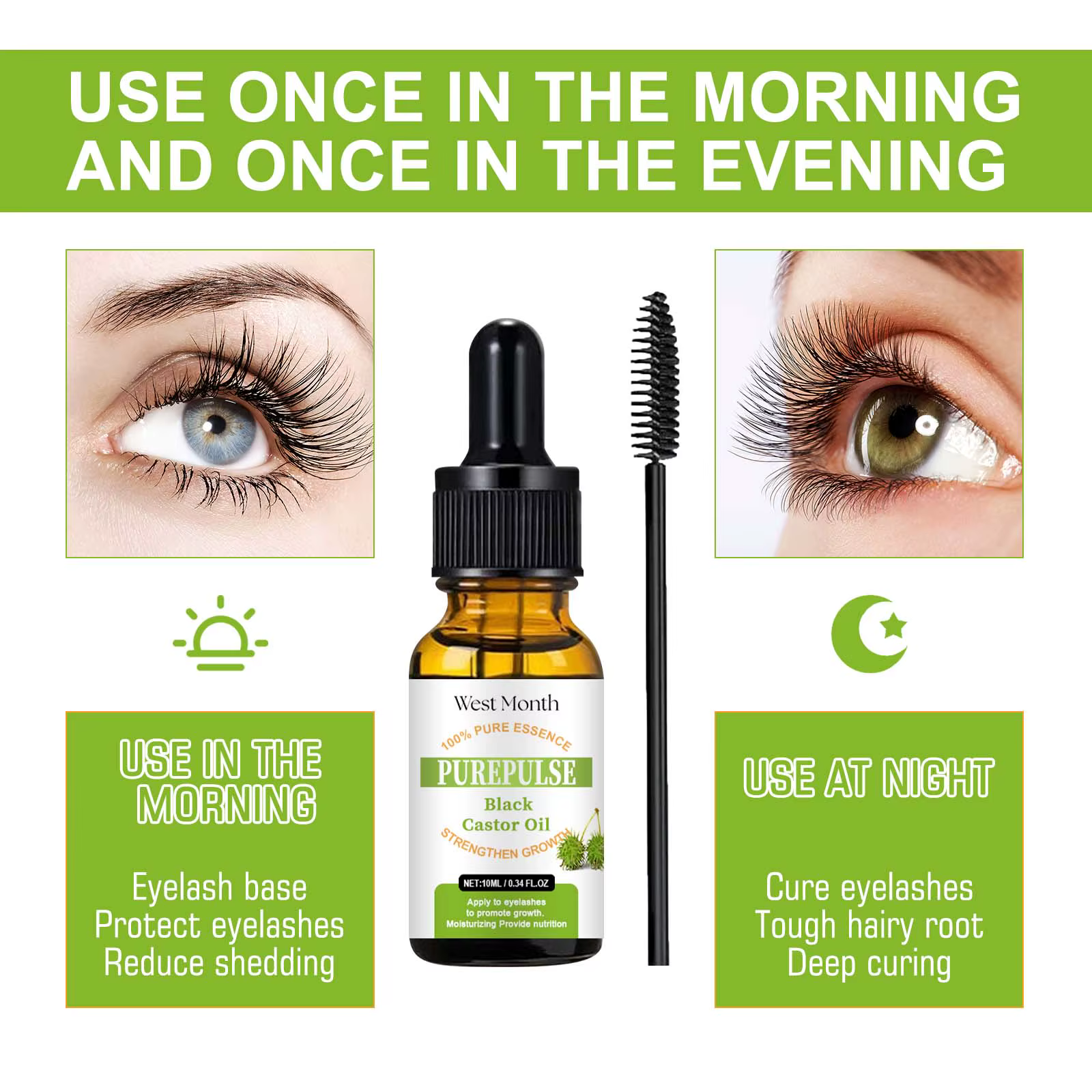 Sérum pour cils 100% naturel pur