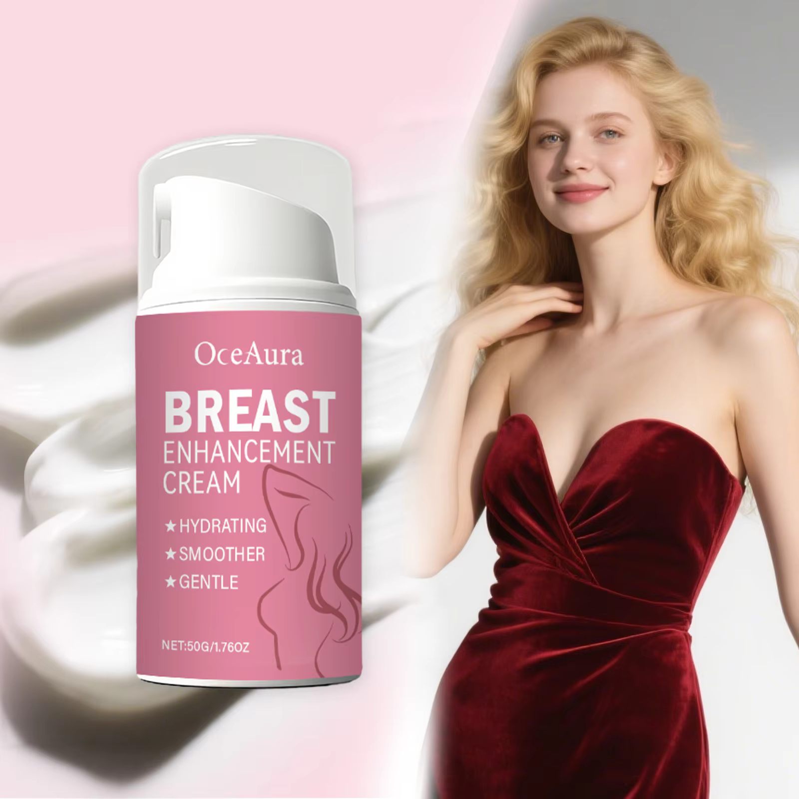 Crème de luxe pour buste et décolletage