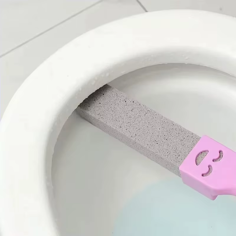 Brosse de toilette en pierre ponce naturelle pour éliminer la saleté, nettoyage rapide, facile à accrocher