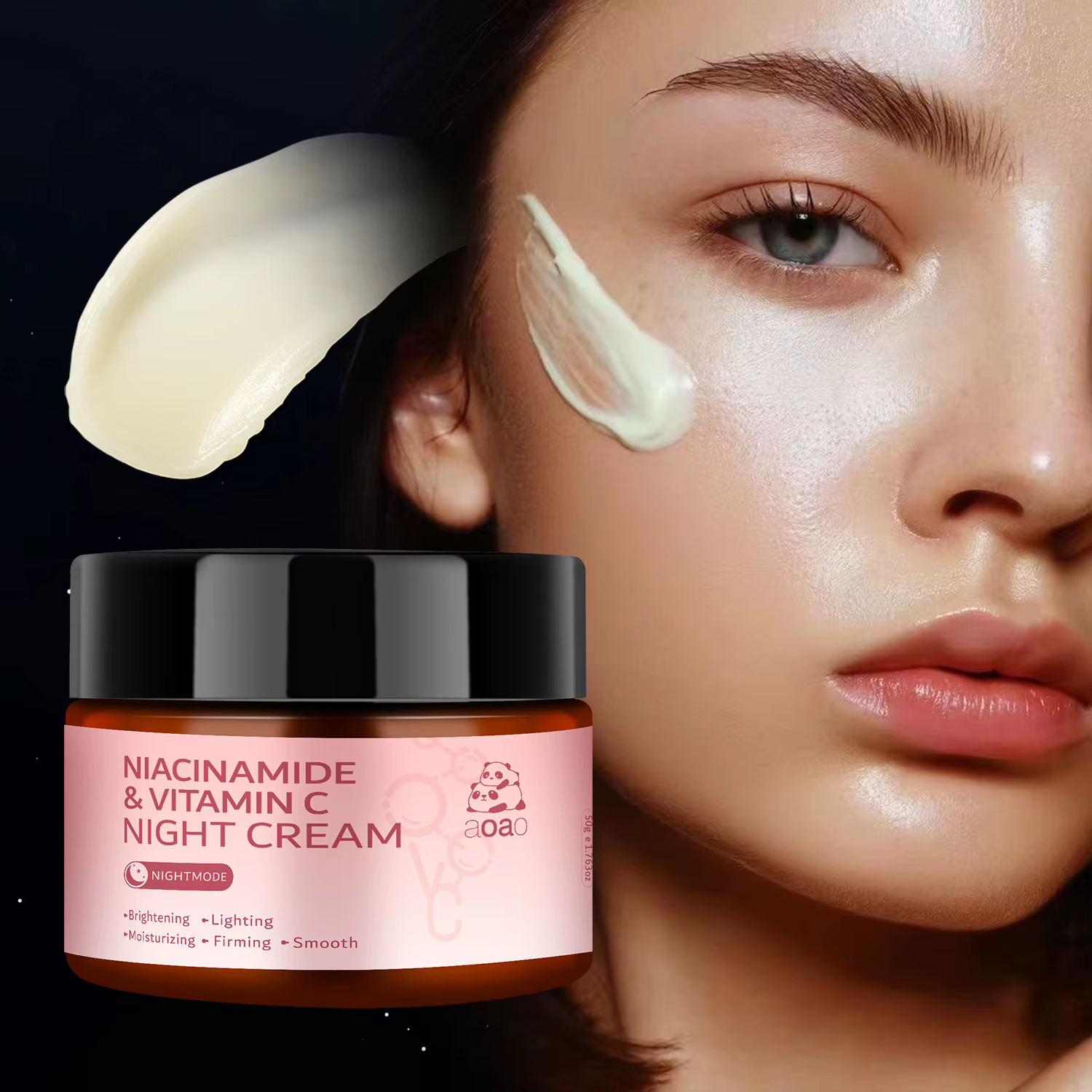 Crème de nuit hydratante enrichie en Niacinamide