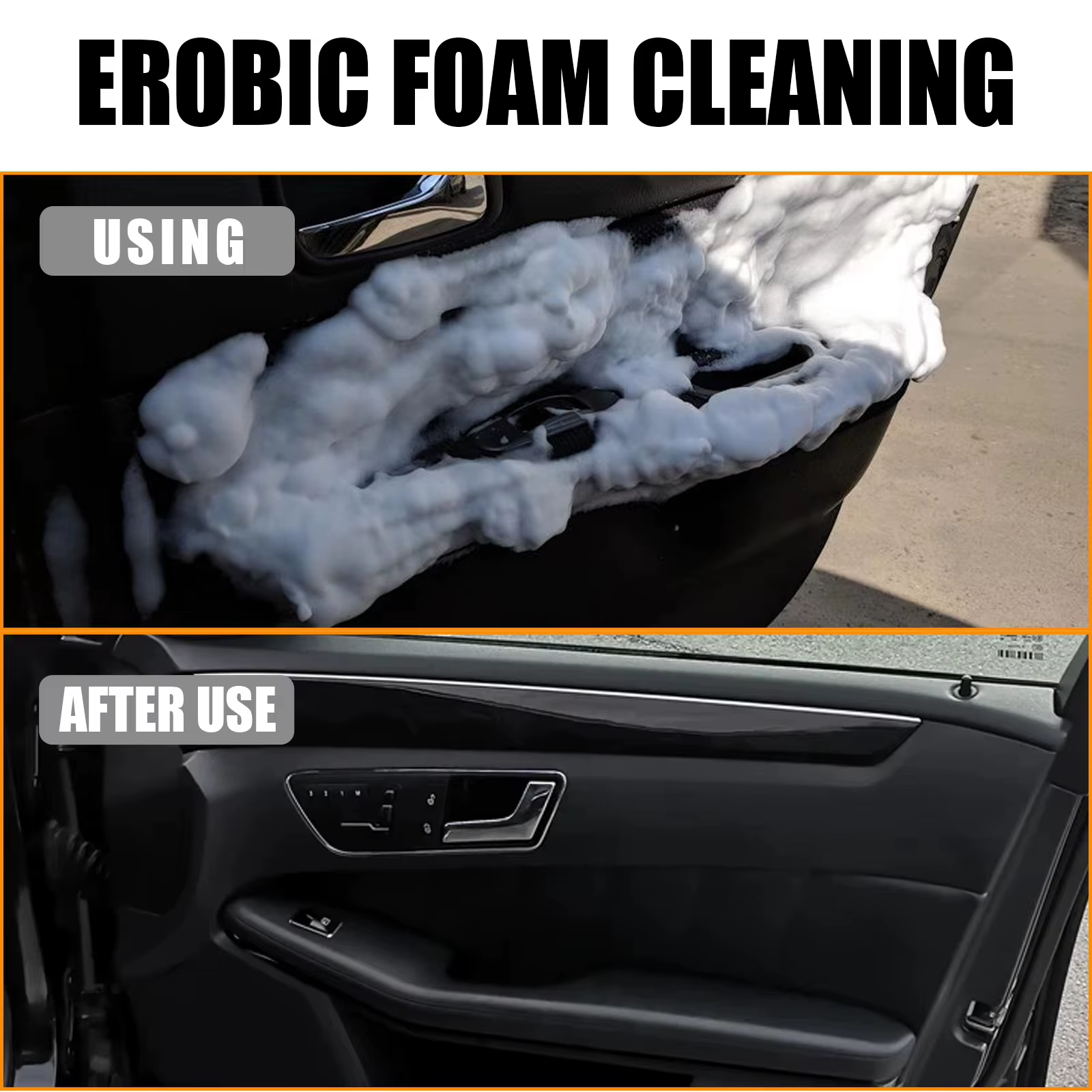 Nettoyant pour tissus de sièges, nettoie efficacement les taches sur les sièges de voiture sans lavage, nettoyant moussant 2 en 1 pour l'entretien des sièges de voiture, nouveau