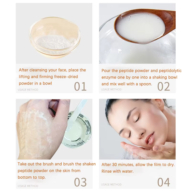 Masque facial coréen à l'acide hyaluronique et au collagène
