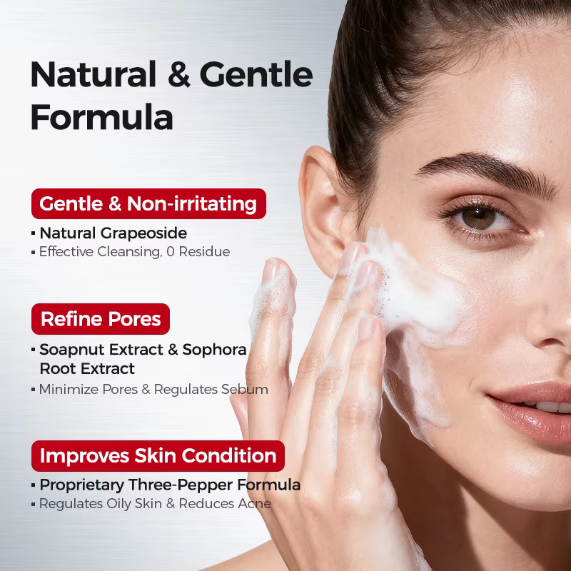 Nettoyant pour le visage coréen aux acides aminés avec acide salicylique – Nettoyage en profondeur