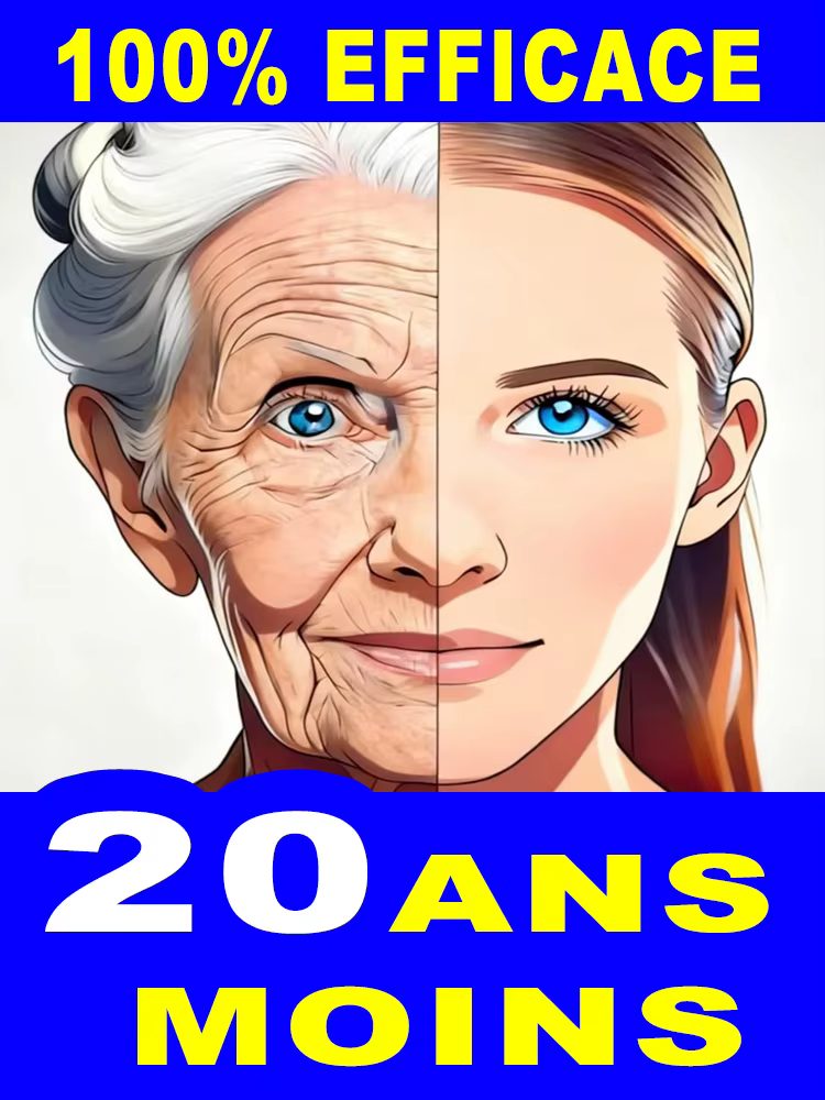 Pas vos lignes, résout les rides et ne regarde pas vieux, 20 ans plus jeunes