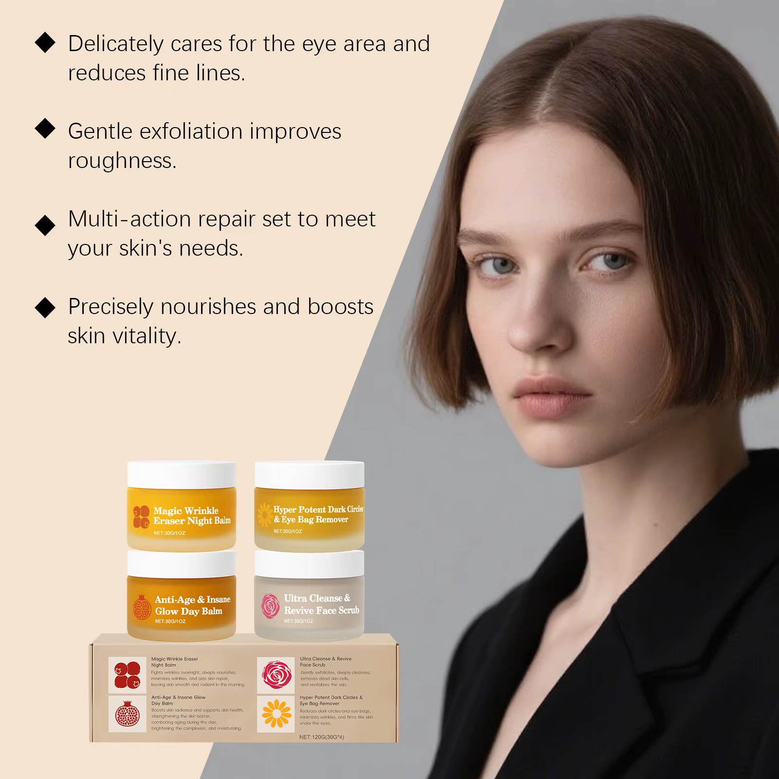 Ensemble de soins de la peau jour et nuit