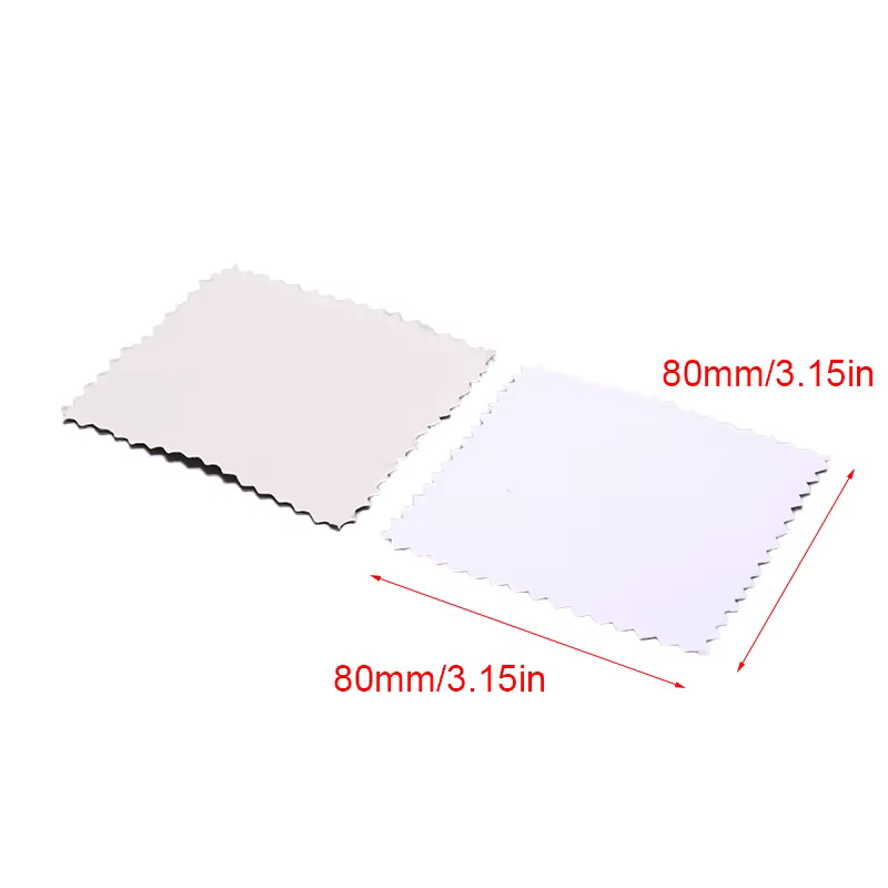 50 chiffons de polissage couleur argent, chiffons de nettoyage doux pour bijoux en argent et or, outil de polissage