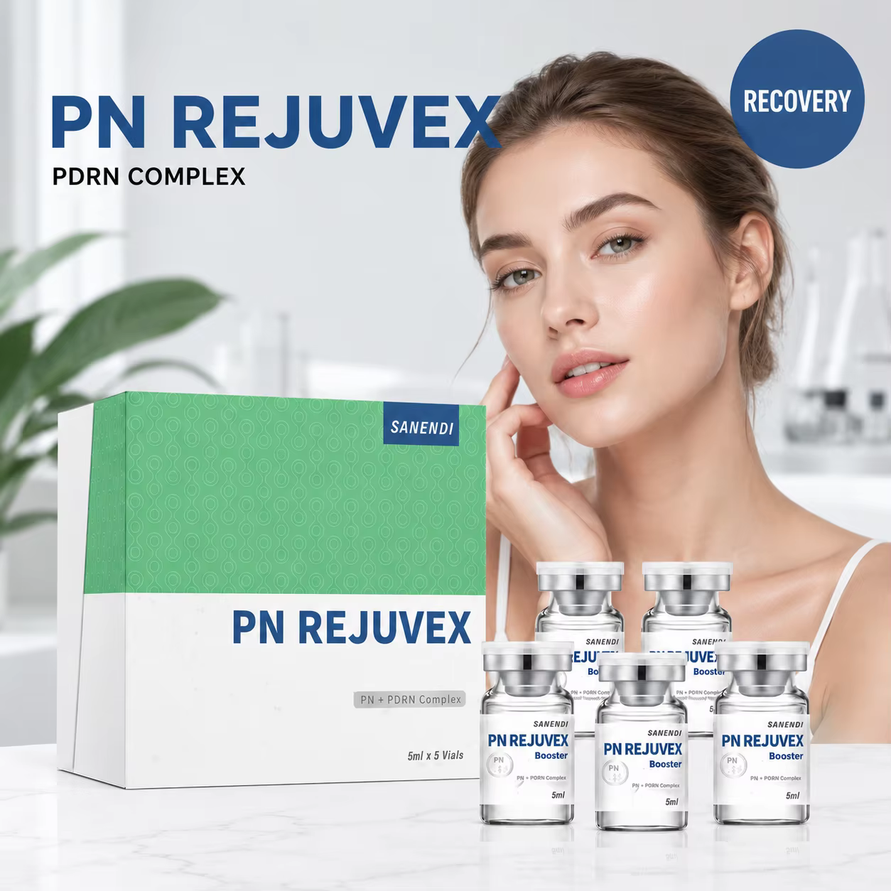 ADN de saumon PN et PDRN pour sérum facial, NAD Glow Nucletides, hydratant, soin de la peau coréen, Dr.Pen, 5 flacons/boîte