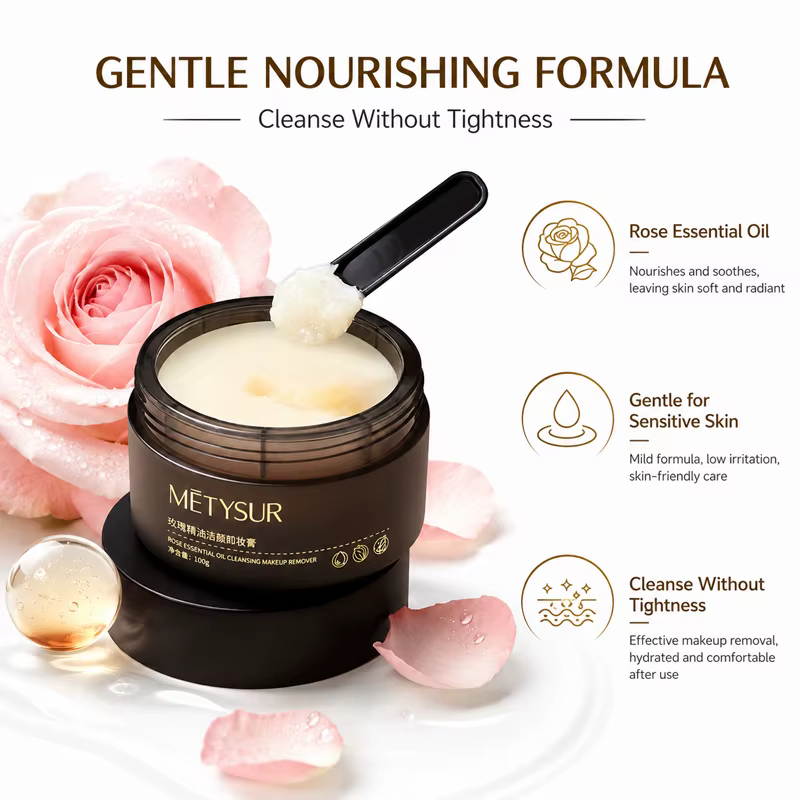 Baume démaquillant visage 100g à l'huile de rose