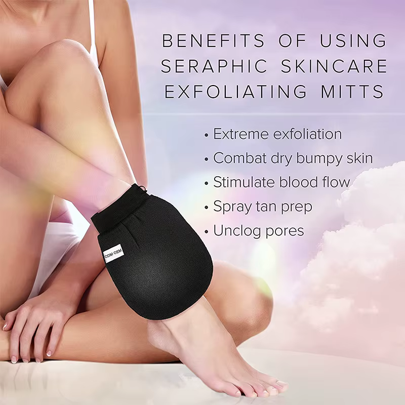 Gant exfoliant pour le corps et le visage
