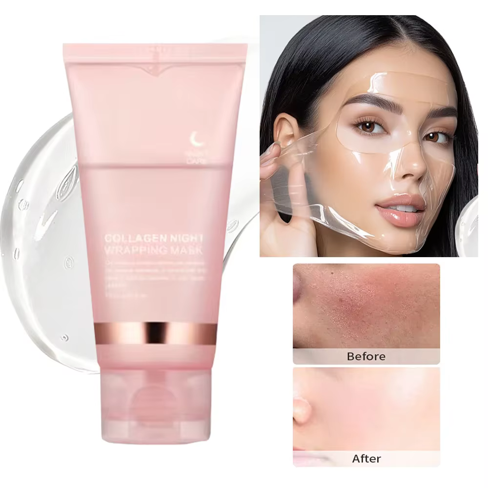 Ensemble masque et brosse pour le visage au collagène