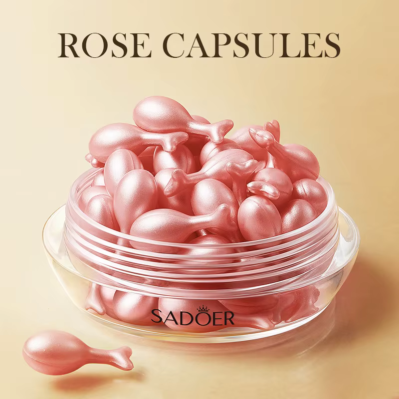 30 pièces SADOER Rose Sanil vitamine C visage sérum Capsule