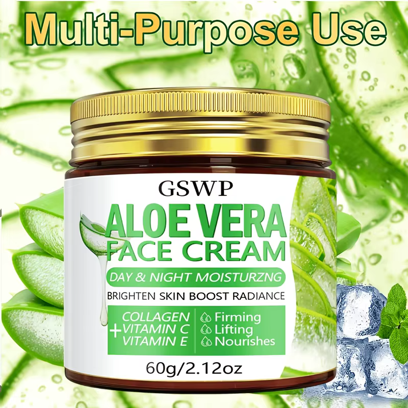 Crème hydratante à l'aloe vera GSWP. Hydrate jour et nuit