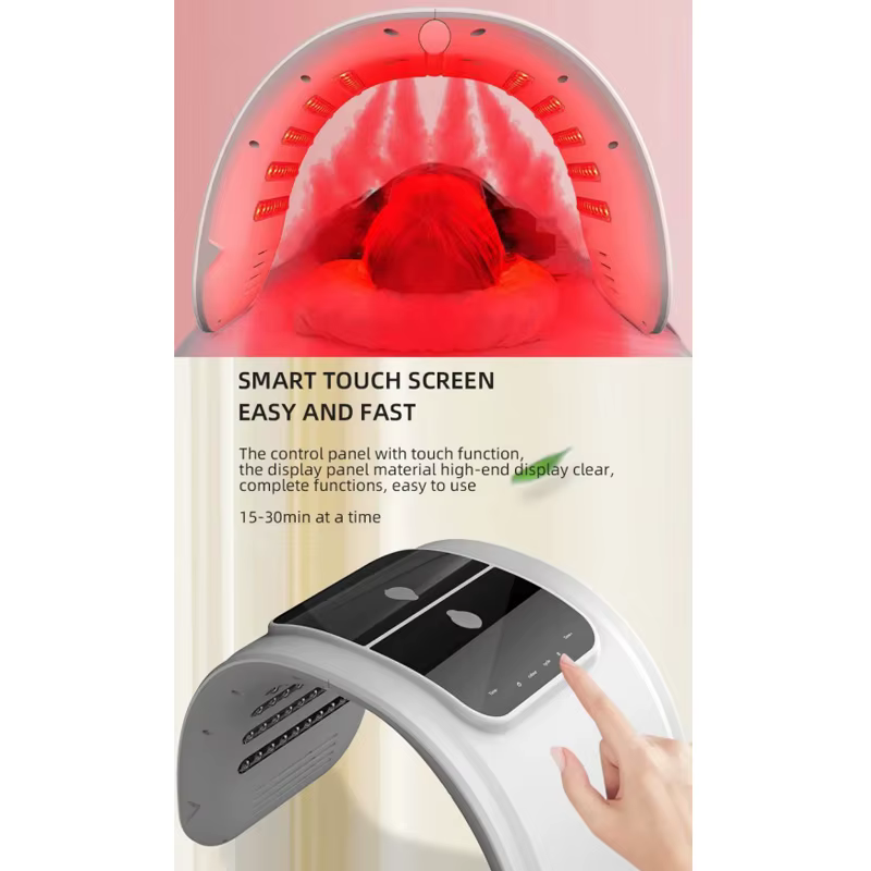 Masque facial LED 7 couleurs PDT, masque facial photothérapie, spray pour rajeunissement de la peau, appareil photonique, thérapie par lumière rouge, éliminateur de taches noires