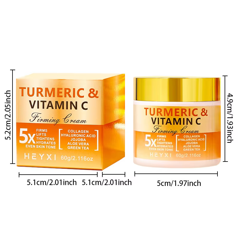 Crème raffermissante pour le visage au curcuma et à la vitamine C
