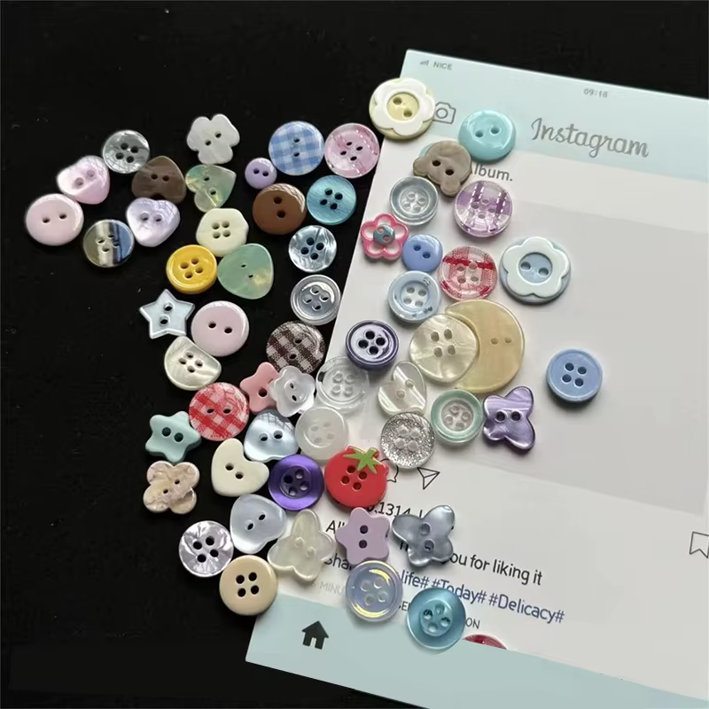 Boîte aveugle à boutons de couleur crème, 40 pièces, Style mixte, décor de vent pour compte à main, accessoires de vêtements de poupée, fabrication de bijoux en perles