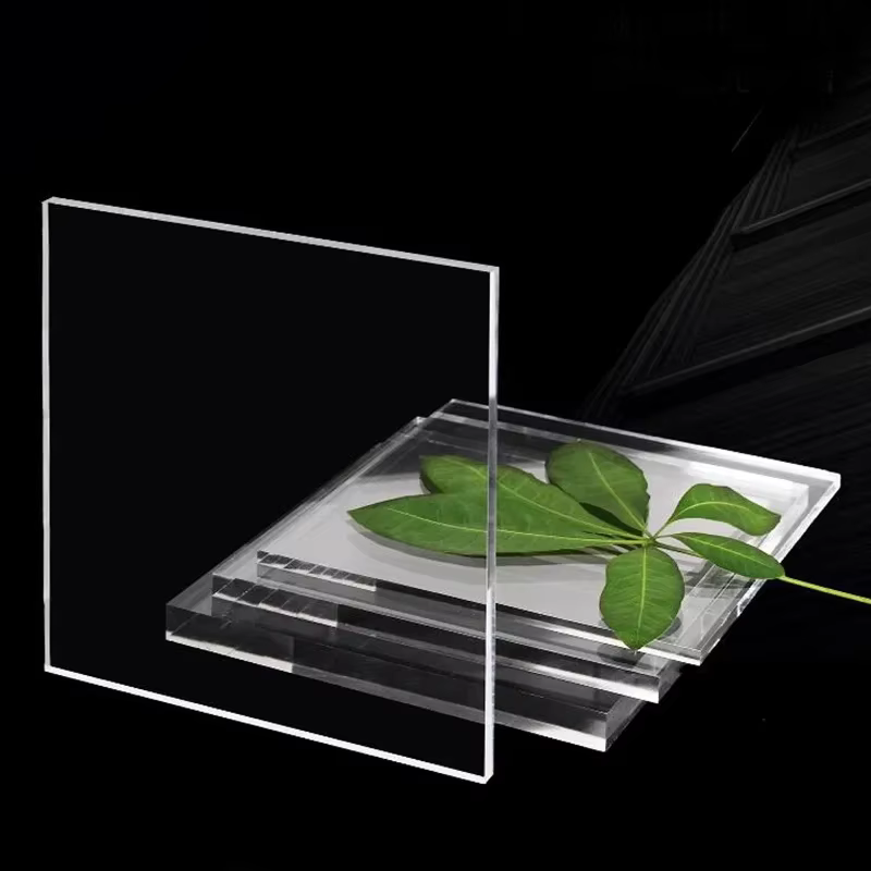 Plaque de plexiglas en feuille acrylique transparente transparente PMMA