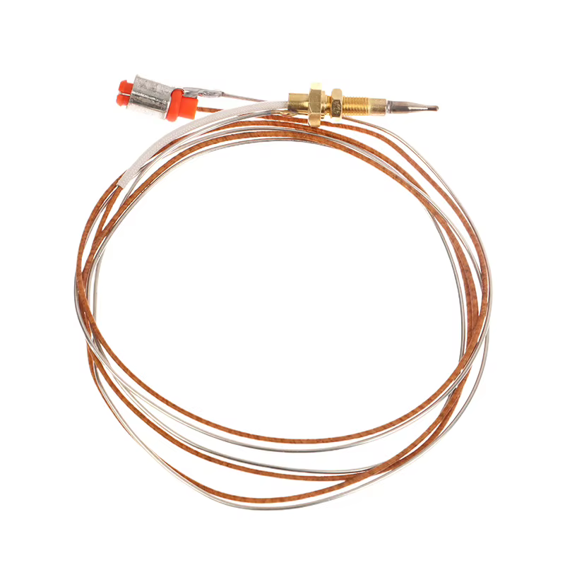 Thermocouple de remplacement pour cuisinière, 35/40/70 cm, tête en cuivre, vis de fixation, thermocouple pour brûleur à gaz Sabaf, outils pour cuisinière encastrée