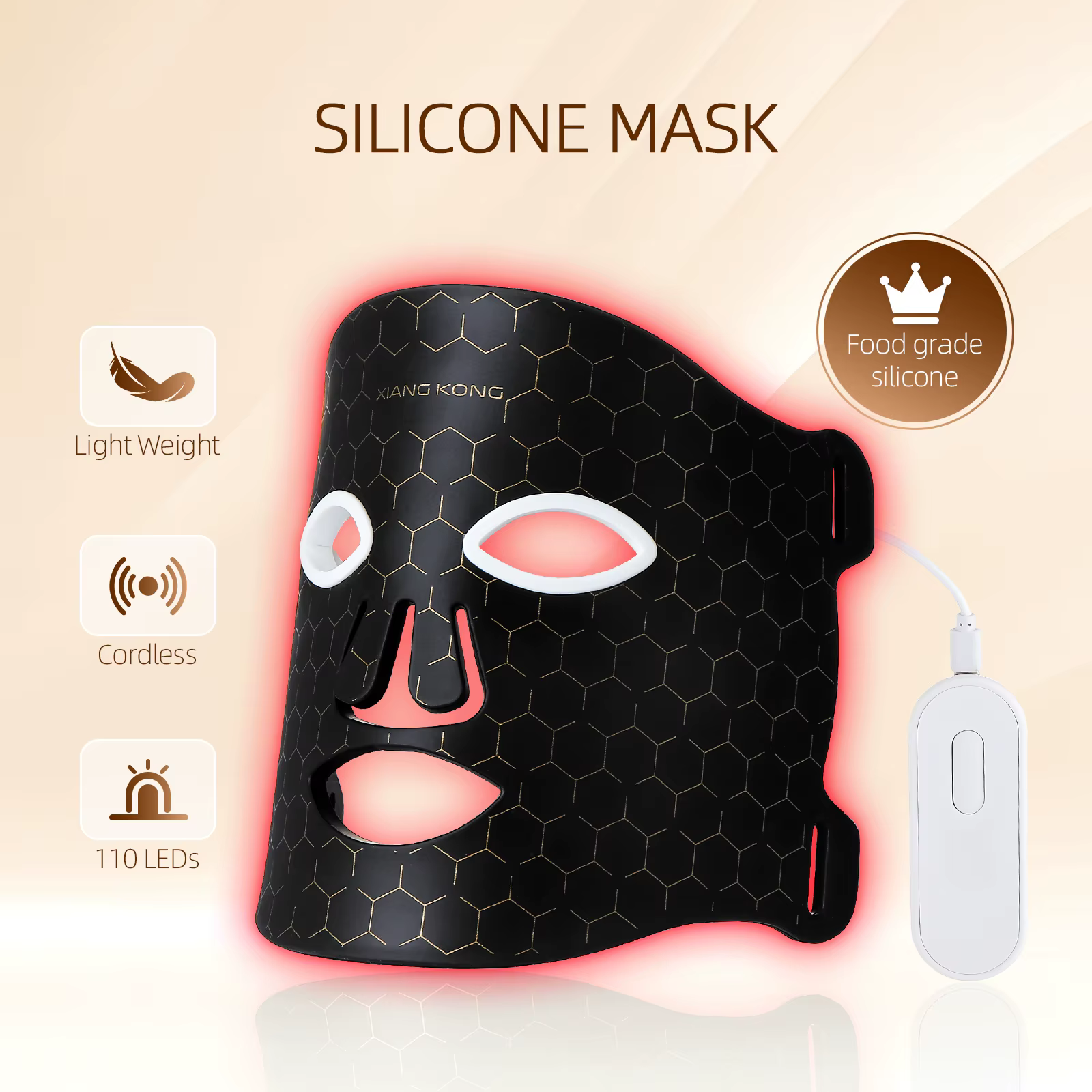 Masque Facial LED en Silicone