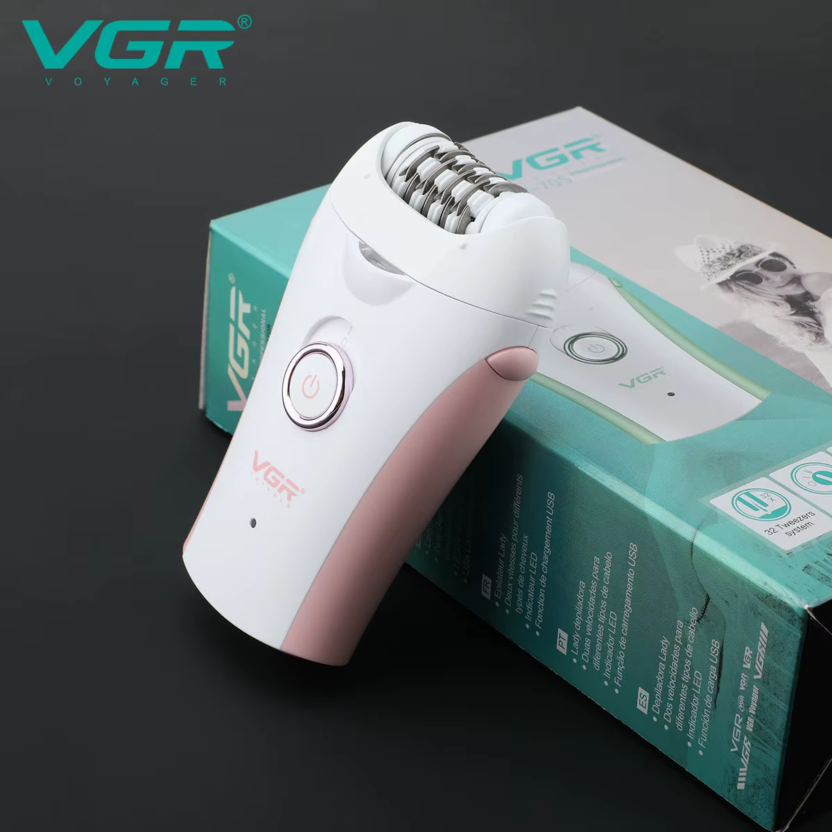 VGR 705 épilateur professionnel épilateur Rechargeable épilateur femmes épilateur Portable électrique épilateur