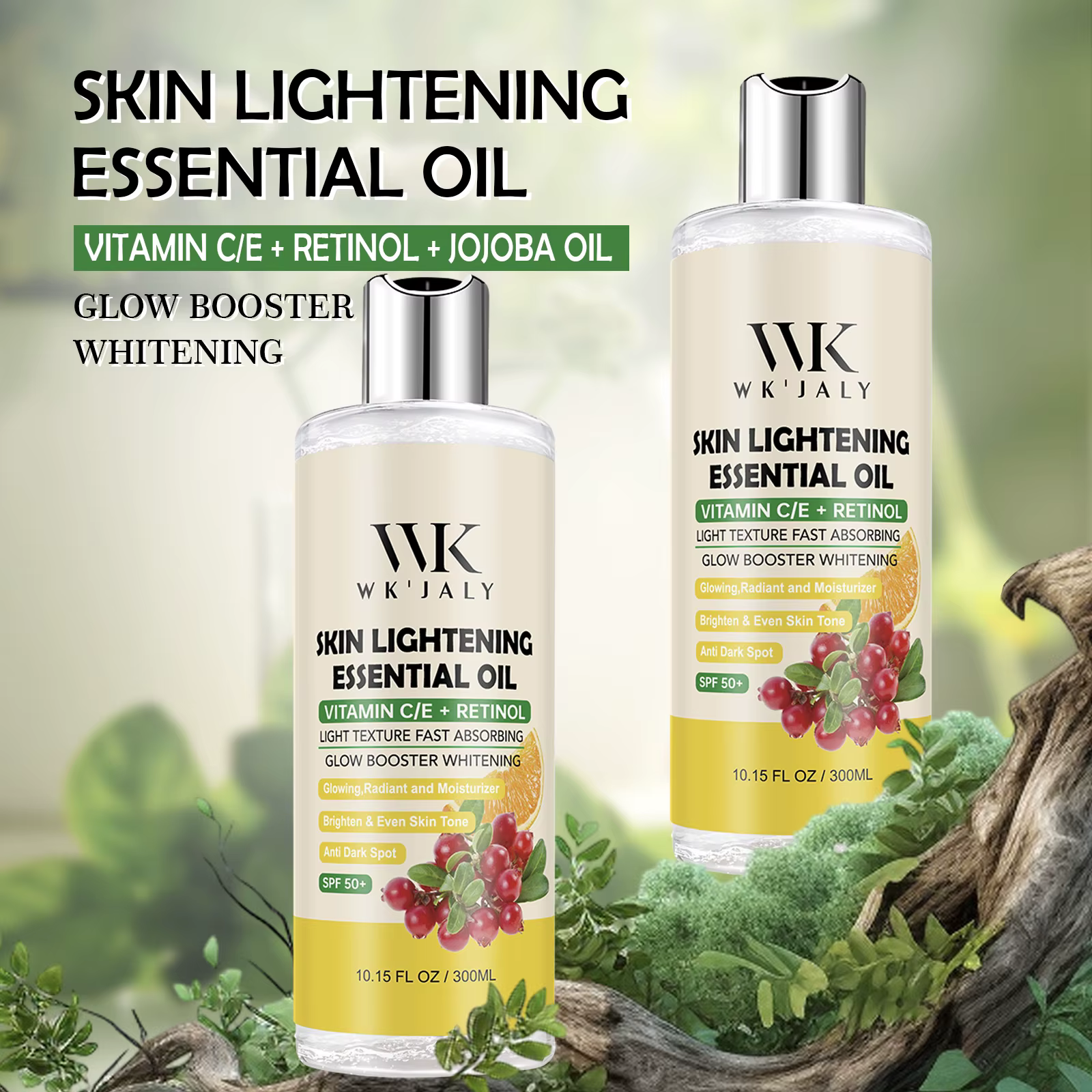 WK JALY Glow Booster huile corporelle éclaircissante blanchissante