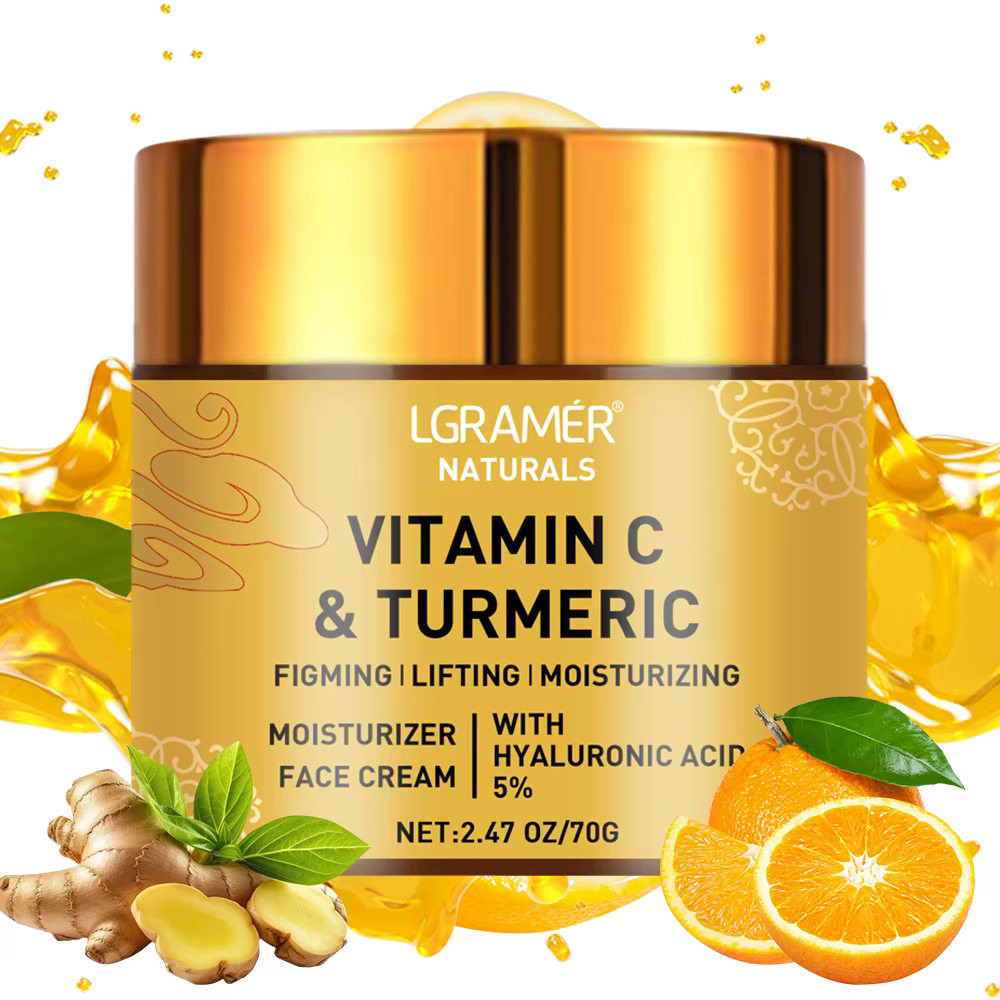 Crème pour le visage à la vitamine C au curcuma