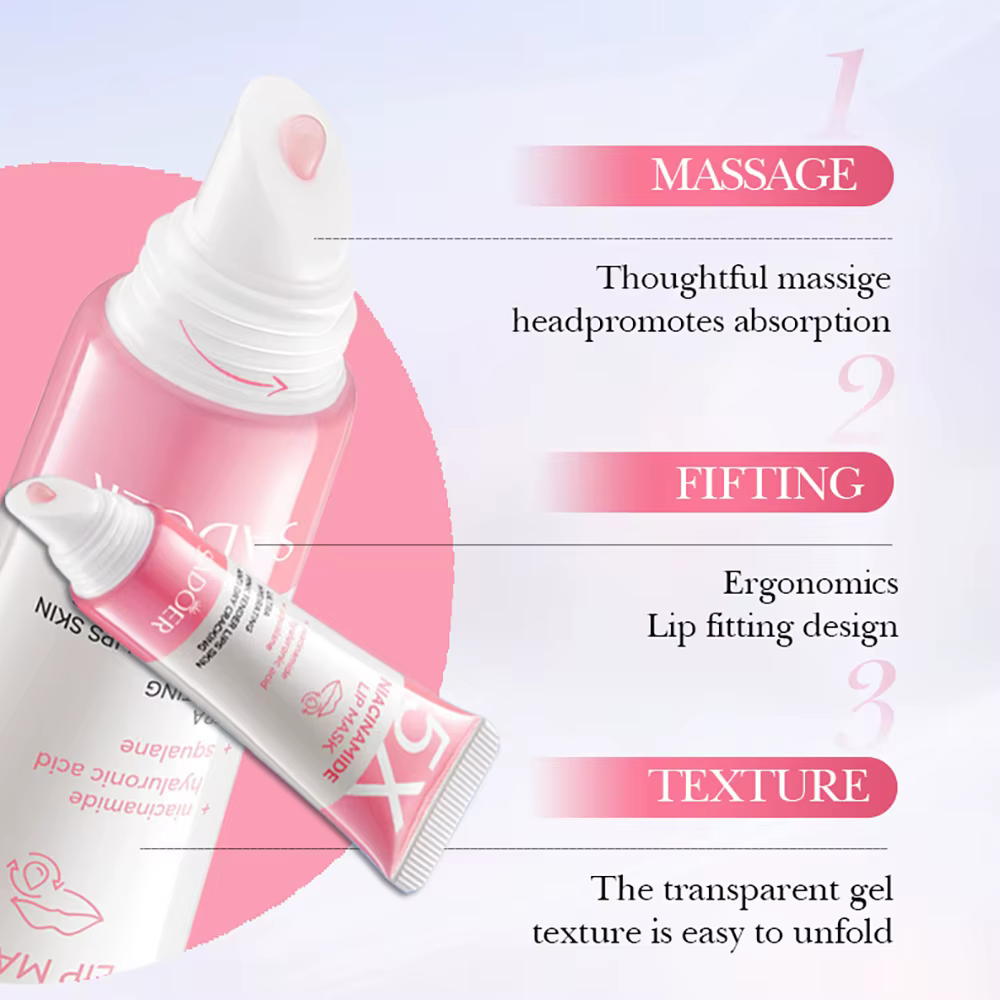 Masque pour les lèvres repulpant en Niacinamide 5X – Hydratation intense et anti-séchage