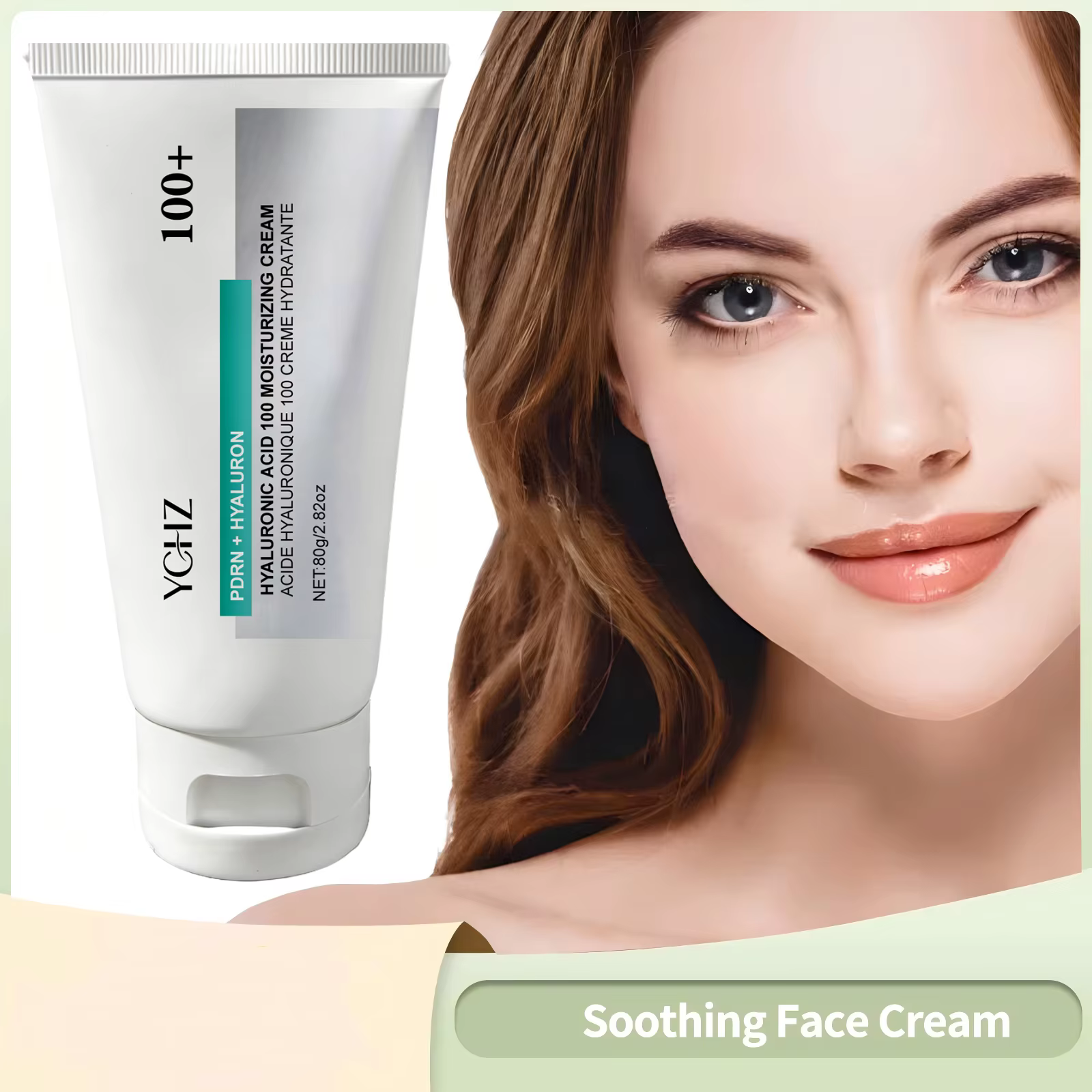 Crème hydratante à l'acide hyaluronique 100%