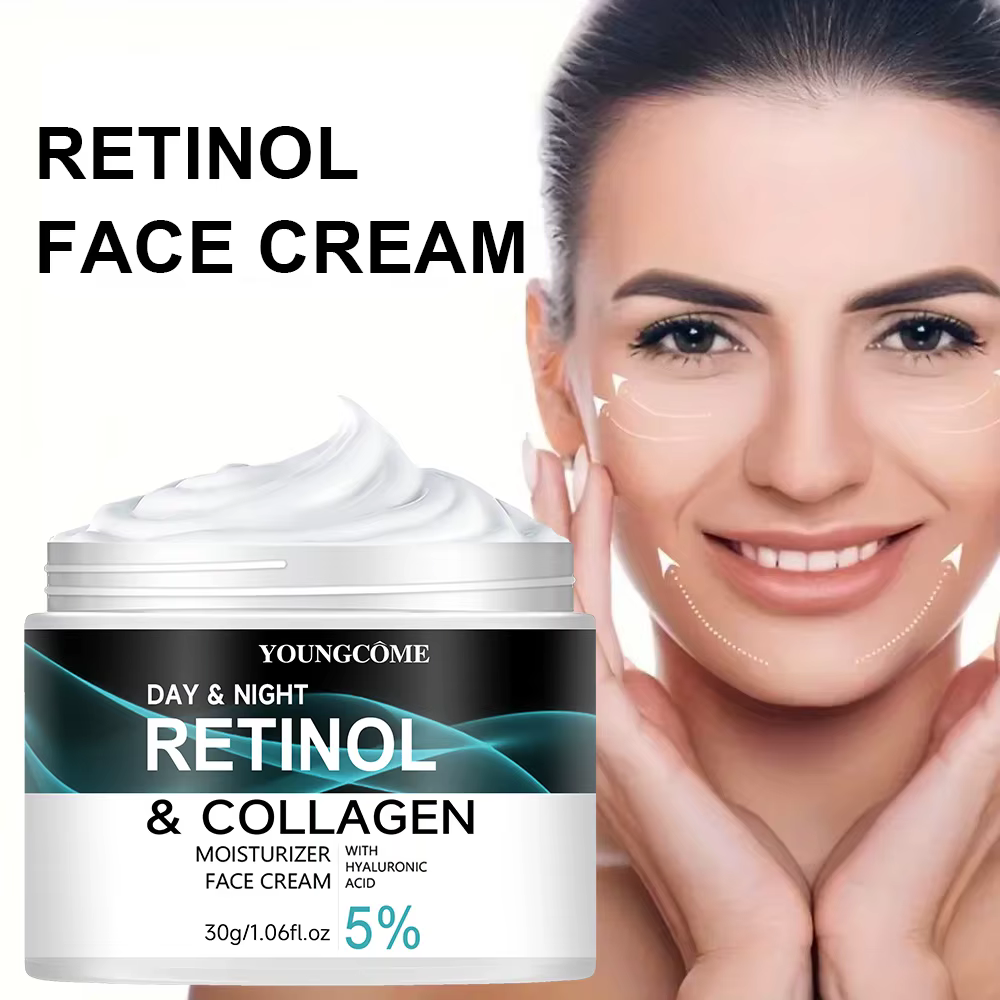 La crème au rétinol favorise l'élasticité de la peau et le lustre hydratant liftant raffermissant collagène crèmes blanchissantes pour le visage blanchissant lisse