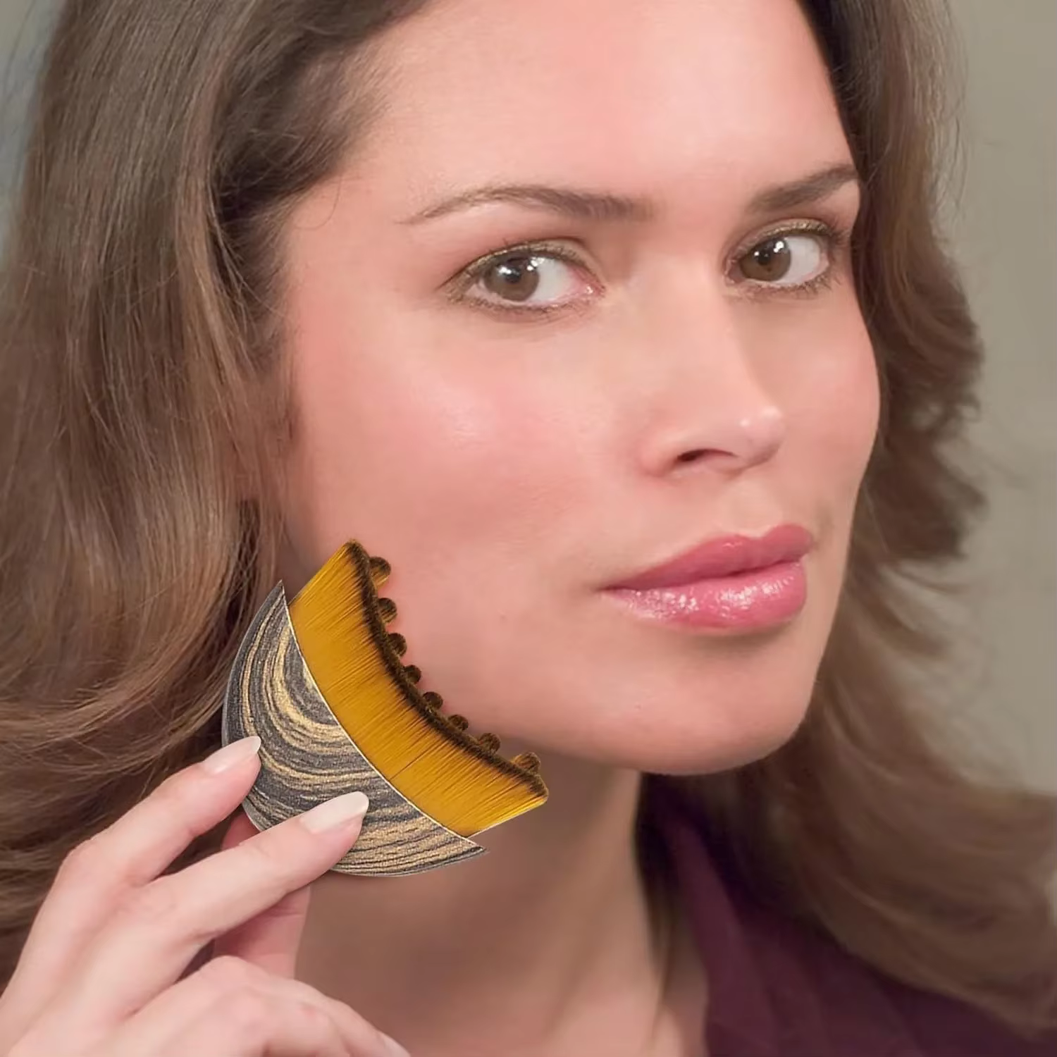 Nouvelle brosse de massage facial pour le soin du contour lymphatique avec boîte de rangement pour stimuler et sculpter le visage